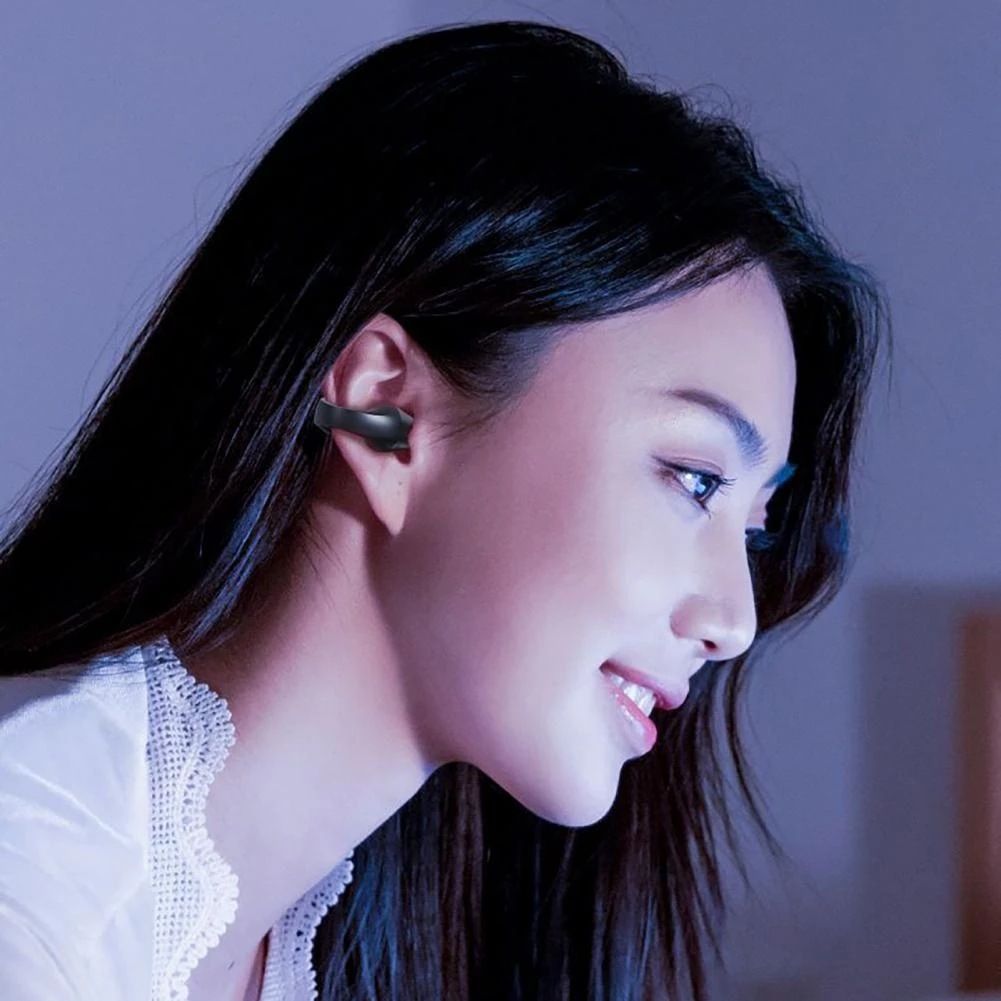Aloking Wireless Bluetooth Earphone S03 not in ear Wireless Earphones Ear clip Sports Earbuds Gaming Earbuds Wireless earphone with mic stereo sound Bluetooth earpods bluetooth headphone LED Display