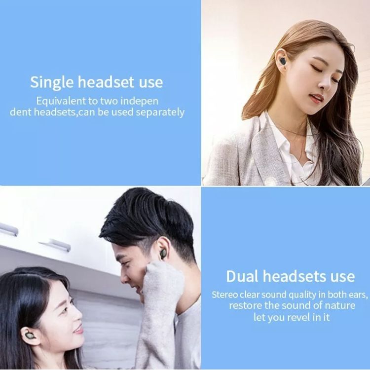 L21 PRO Mini Bluetooth Headphone With Charging Case Wireless Earphones In-ear Music Stereo Sound Bluetooth Earphone With Mic Battery Digital Display Wireless Earpods Wireless Earbuds Wireless Earphone