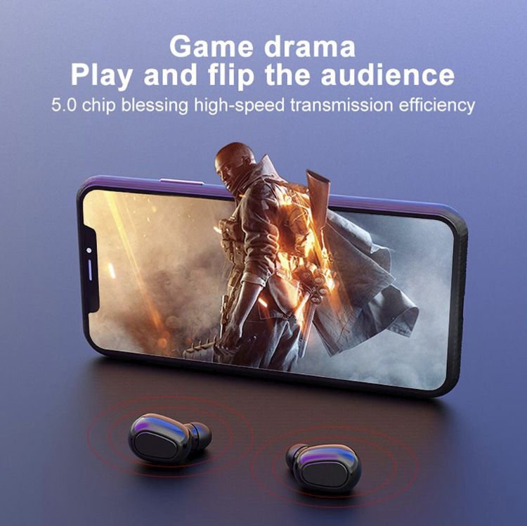 L21 PRO Mini Bluetooth Headphone With Charging Case Wireless Earphones In-ear Music Stereo Sound Bluetooth Earphone With Mic Battery Digital Display Wireless Earpods Wireless Earbuds Wireless Earphone