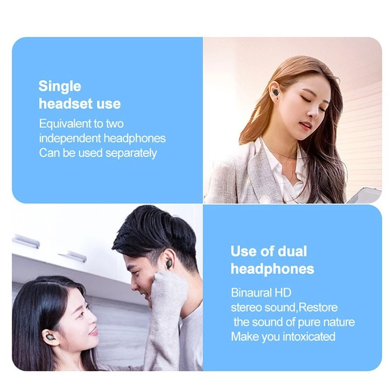L21 PRO Mini Bluetooth Headphone With Charging Case Wireless Earphones In-ear Music Stereo Sound Bluetooth Earphone With Mic Battery Digital Display Wireless Earpods Wireless Earbuds Wireless Earphone