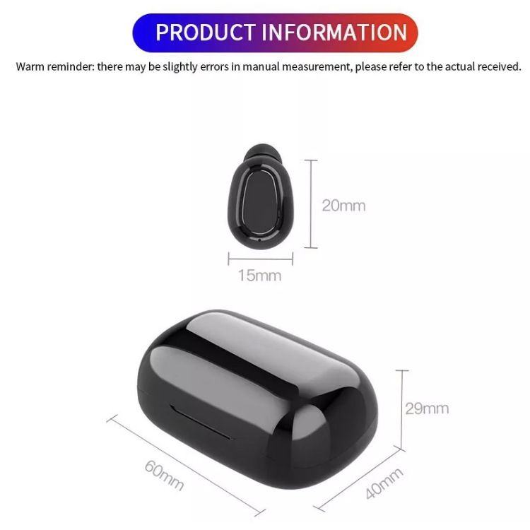 L21 PRO Mini Bluetooth Headphone With Charging Case Wireless Earphones In-ear Music Stereo Sound Bluetooth Earphone With Mic Battery Digital Display Wireless Earpods Wireless Earbuds Wireless Earphone