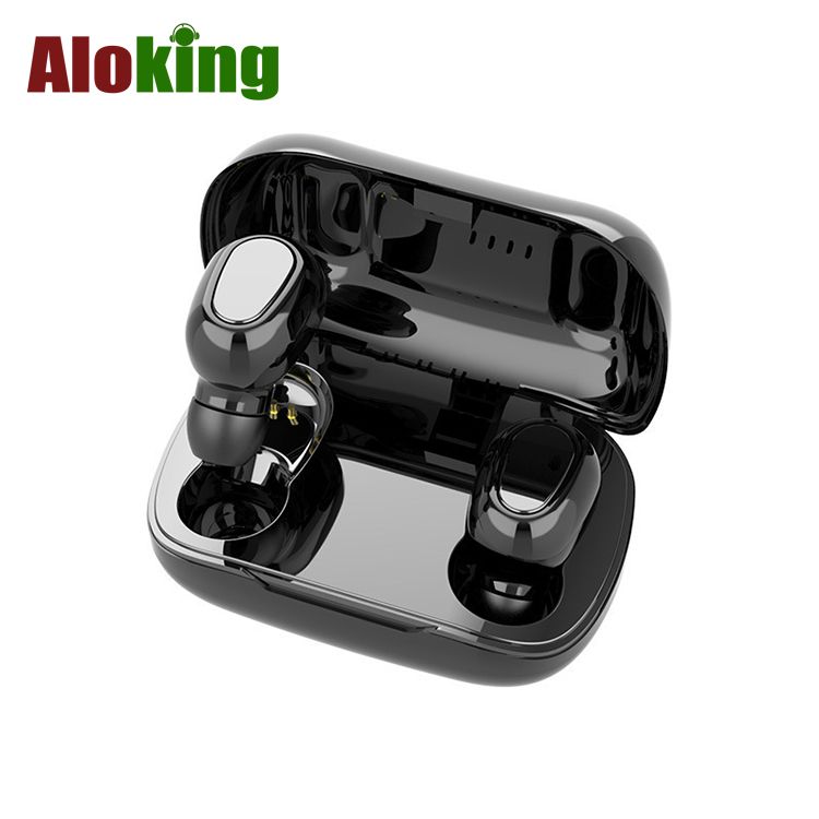 L21 PRO Mini Bluetooth Headphone With Charging Case Wireless Earphones In-ear Music Stereo Sound Bluetooth Earphone With Mic Battery Digital Display Wireless Earpods Wireless Earbuds Wireless Earphone