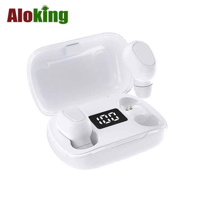 L21 PRO Mini Bluetooth Headphone With Charging Case Wireless Earphones In-ear Music Stereo Sound Bluetooth Earphone With Mic Battery Digital Display Wireless Earpods Wireless Earbuds Wireless Earphone