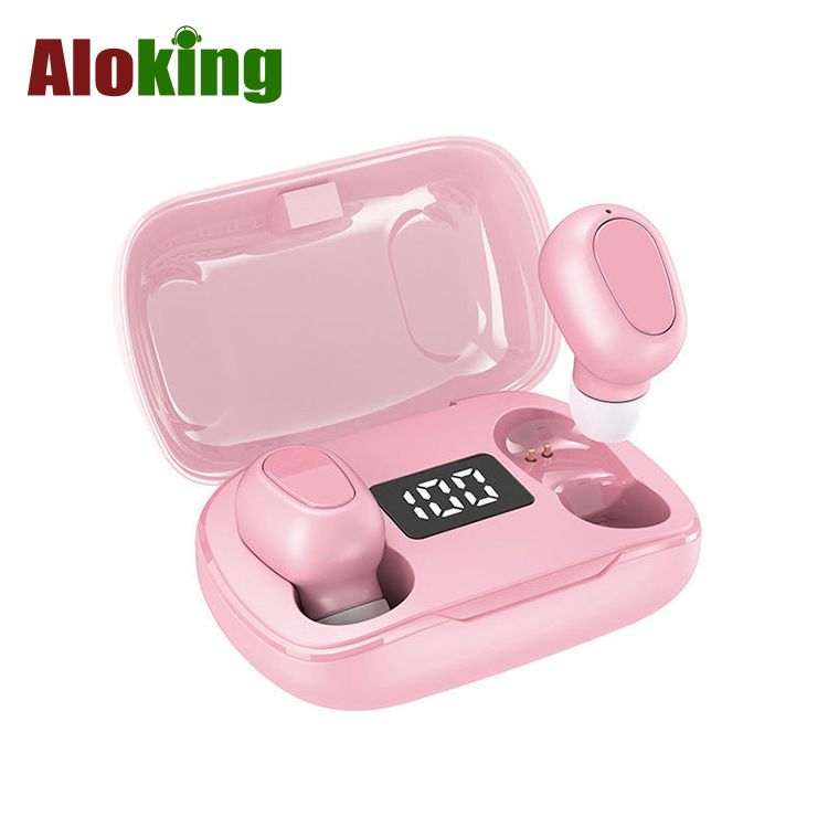 L21 PRO Mini Bluetooth Headphone With Charging Case Wireless Earphones In-ear Music Stereo Sound Bluetooth Earphone With Mic Battery Digital Display Wireless Earpods Wireless Earbuds Wireless Earphone