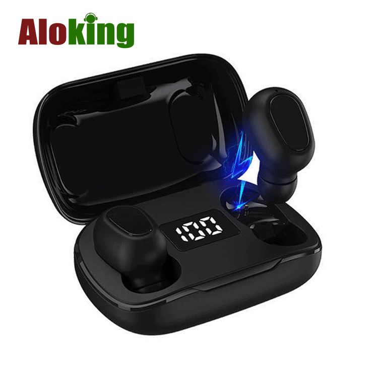L21 PRO Mini Bluetooth Headphone With Charging Case Wireless Earphones In-ear Music Stereo Sound Bluetooth Earphone With Mic Battery Digital Display Wireless Earpods Wireless Earbuds Wireless Earphone
