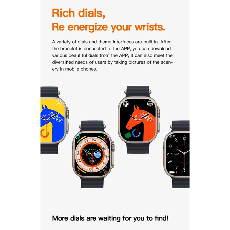 Aloking 4 in 1 T20 Ultra 2 smartwatch with 4 straps set 49MM Bluetooth call heart rate Monitoring Sports Smart Watch for men women Digital Watch fitness bracelet Men Smartwatch Women Smartwatches T900