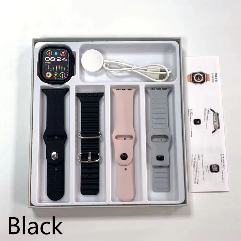 Aloking 4 in 1 T20 Ultra 2 smartwatch with 4 straps set 49MM Bluetooth call heart rate Monitoring Sports Smart Watch for men women Digital Watch fitness bracelet Men Smartwatch Women Smartwatches T900
