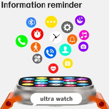 Aloking 4 in 1 T20 Ultra 2 smartwatch with 4 straps set 49MM Bluetooth call heart rate Monitoring Sports Smart Watch for men women Digital Watch fitness bracelet Men Smartwatch Women Smartwatches T900