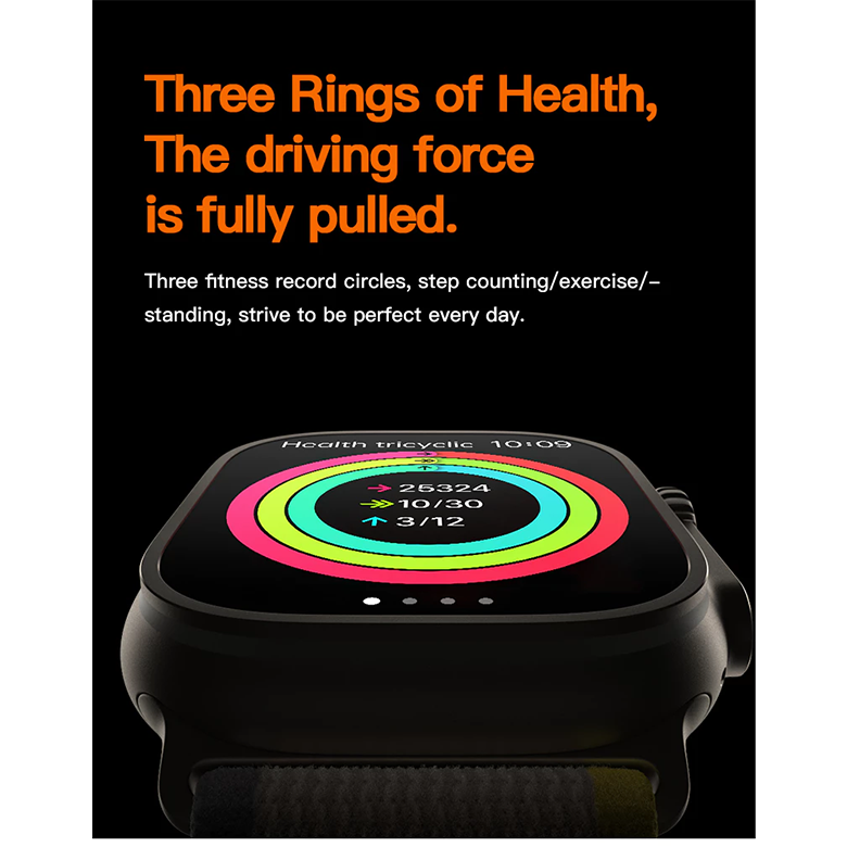 Aloking 4 in 1 T20 Ultra 2 smartwatch with 4 straps set 49MM Bluetooth call heart rate Monitoring Sports Smart Watch for men women Digital Watch fitness bracelet Men Smartwatch Women Smartwatches T900