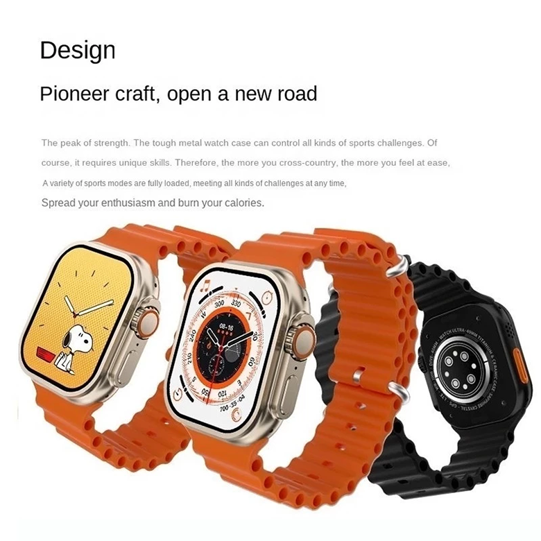 Aloking 4 in 1 T20 Ultra 2 smartwatch with 4 straps set 49MM Bluetooth call heart rate Monitoring Sports Smart Watch for men women Digital Watch fitness bracelet Men Smartwatch Women Smartwatches T900
