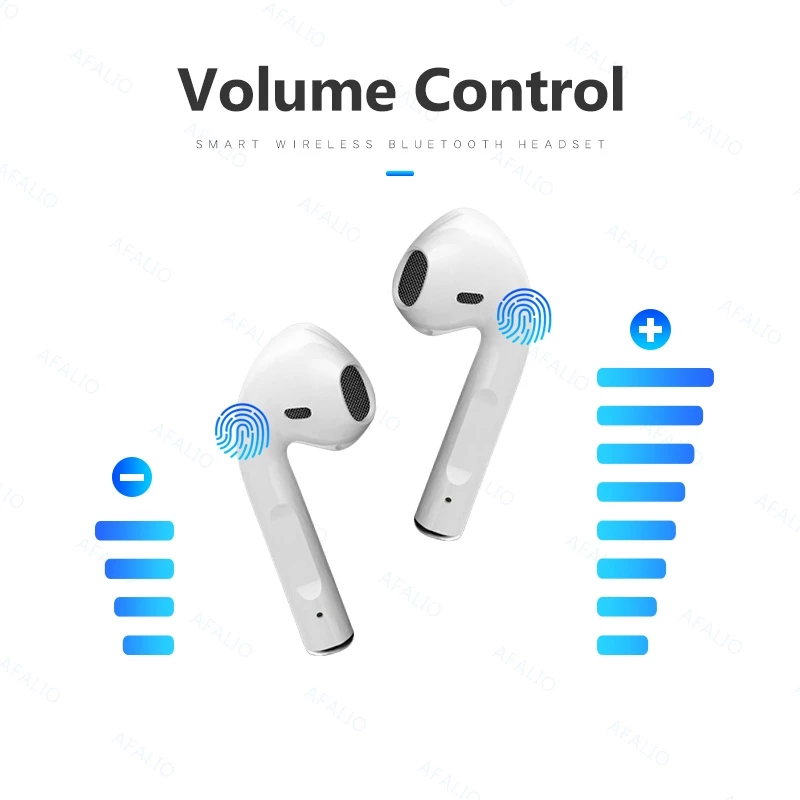Aloking i12 Airpods TWS Pods Wireless Bluetooth Earbuds True Bluetooth Wireless Earphones HiFi Stereo Headphones For IOS Android Sports Running Headset Gaming Bluetooth Earbuds Waterpoof i12 inpods