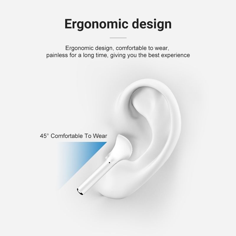Aloking i12 Airpods TWS Pods Wireless Bluetooth Earbuds True Bluetooth Wireless Earphones HiFi Stereo Headphones For IOS Android Sports Running Headset Gaming Bluetooth Earbuds Waterpoof i12 inpods