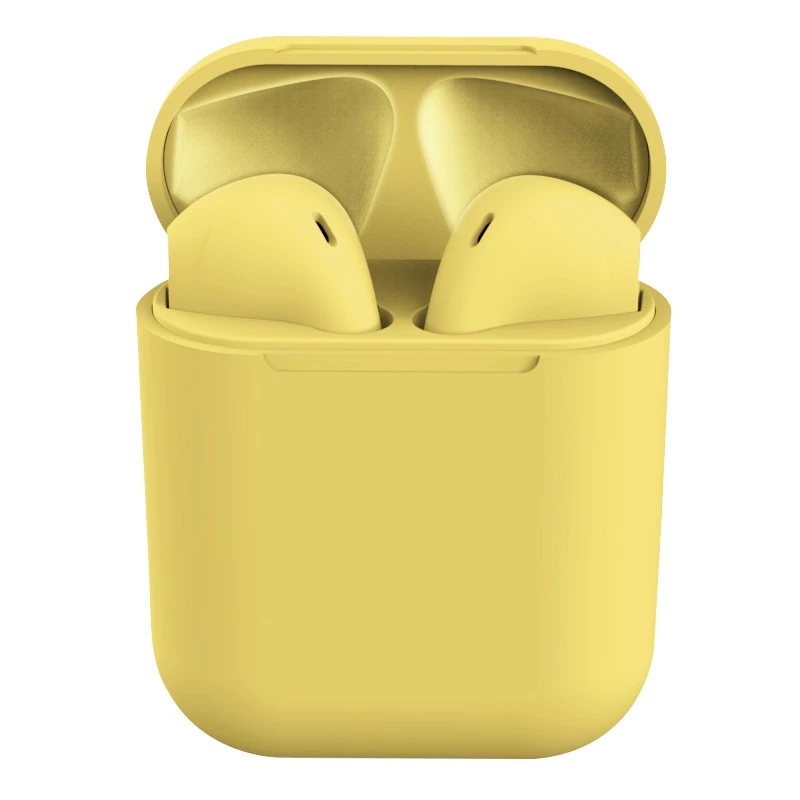 Aloking i12 Airpods TWS Pods Wireless Bluetooth Earbuds True Bluetooth Wireless Earphones HiFi Stereo Headphones For IOS Android Sports Running Headset Gaming Bluetooth Earbuds Waterpoof i12 inpods