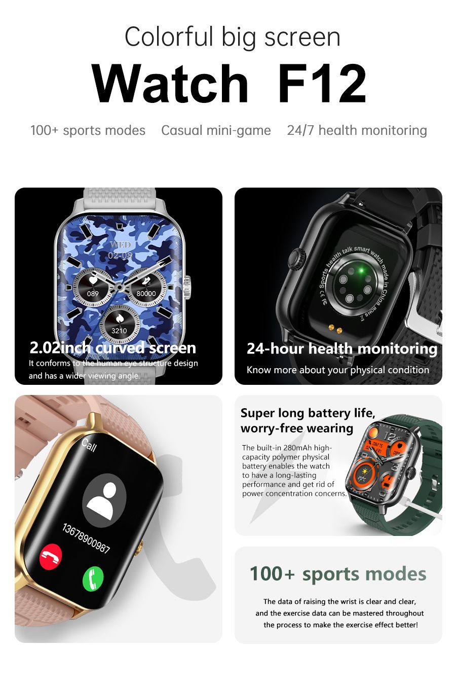 Men Smartwatches Bluetooth Call Touch Screen Smart Watches Sports Smart Watch For Men Gold Watch Silver Watches Smart Band Curved Screen Blood Glucose Heart Rate Monitor Waterproof Smartwatch For Men