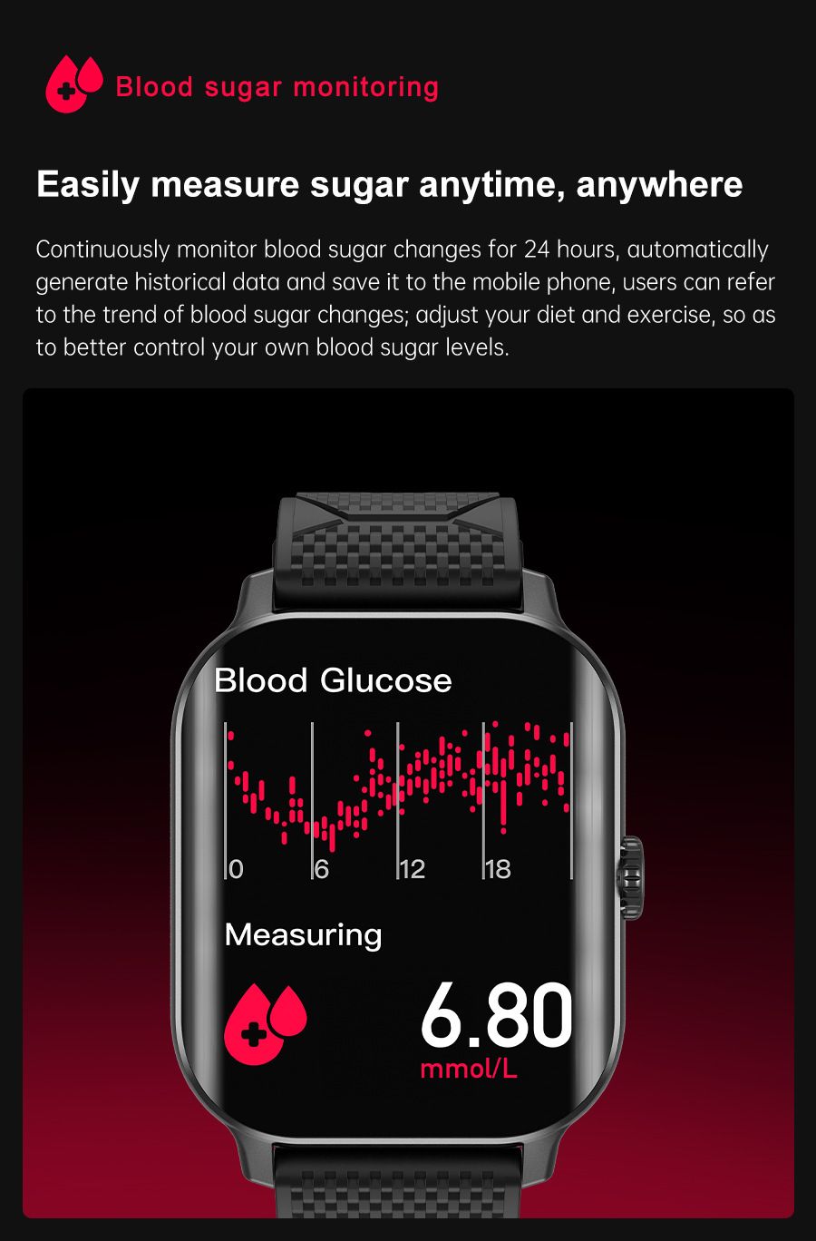 Men Smartwatches Bluetooth Call Touch Screen Smart Watches Sports Smart Watch For Men Gold Watch Silver Watches Smart Band Curved Screen Blood Glucose Heart Rate Monitor Waterproof Smartwatch For Men