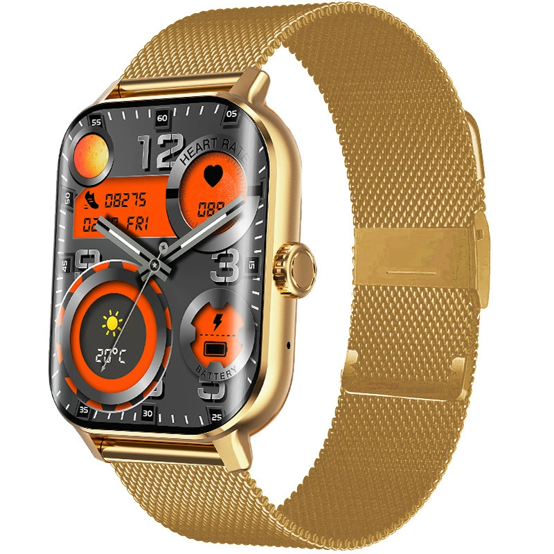 Men Smartwatches Bluetooth Call Touch Screen Smart Watches Sports Smart Watch For Men Gold Watch Silver Watches Smart Band Curved Screen Blood Glucose Heart Rate Monitor Waterproof Smartwatch For Men