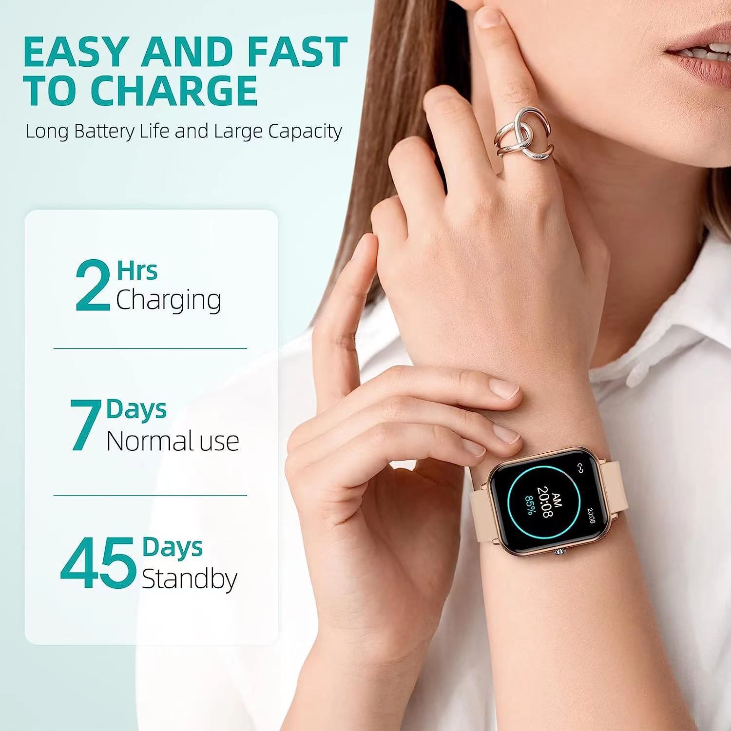 Aloking Q9 pro Bluetooth smart watch Men/Women Couple Smartwatches Touch heart rate blood pressure Monitoring Fitness waterproof sports men Smartwatch women smartwatch Sports watch Smartwatch For Men