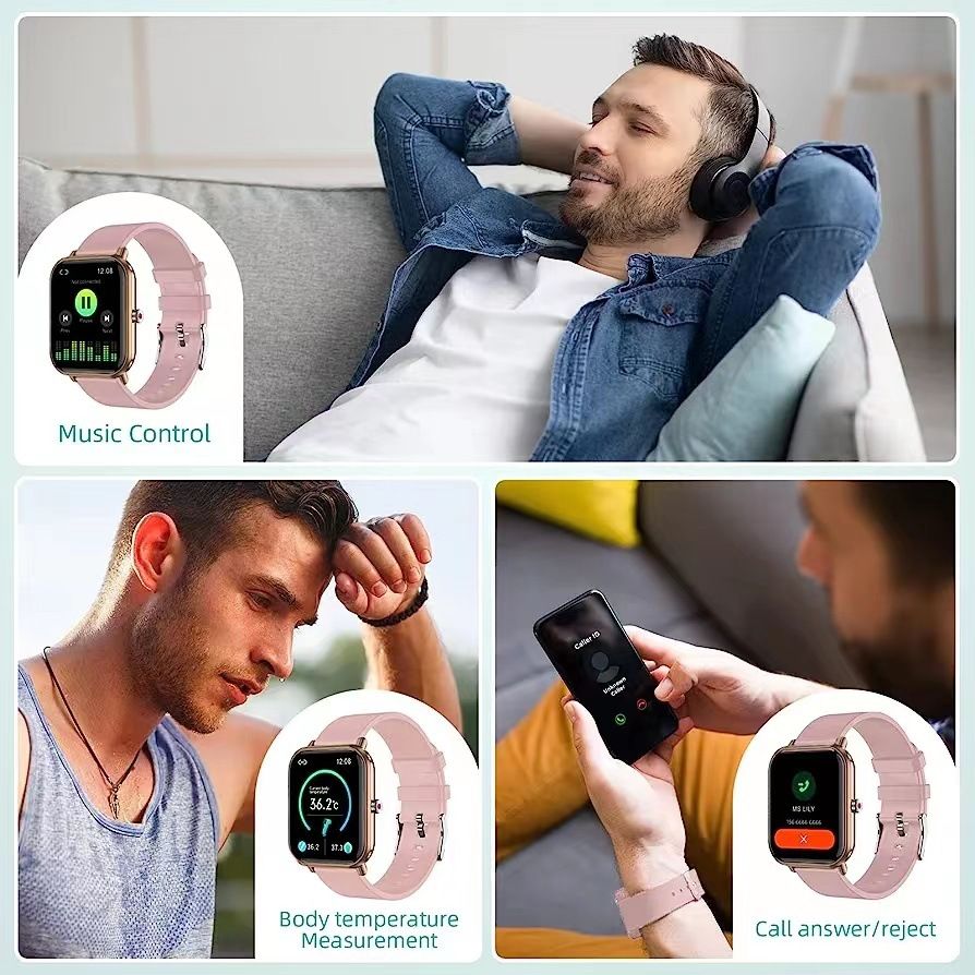 Aloking Q9 pro Bluetooth smart watch Men/Women Couple Smartwatches Touch heart rate blood pressure Monitoring Fitness waterproof sports men Smartwatch women smartwatch Sports watch Smartwatch For Men