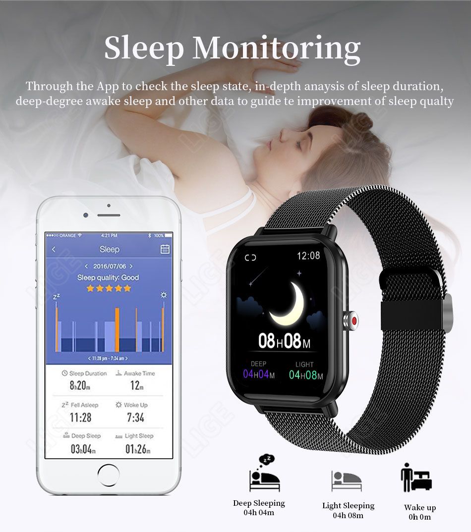 Aloking Q9 pro Bluetooth smart watch Men/Women Couple Smartwatches Touch heart rate blood pressure Monitoring Fitness waterproof sports men Smartwatch women smartwatch Sports watch Smartwatch For Men