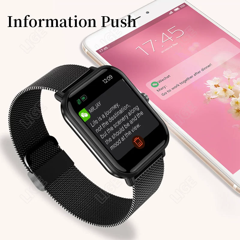Aloking Q9 pro Bluetooth smart watch Men/Women Couple Smartwatches Touch heart rate blood pressure Monitoring Fitness waterproof sports men Smartwatch women smartwatch Sports watch Smartwatch For Men