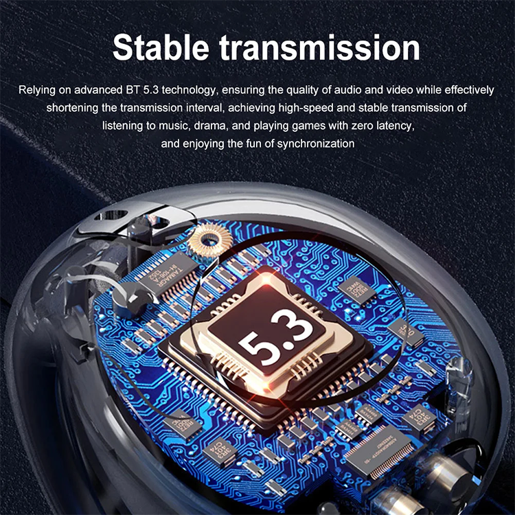 T7500 Bluetooth 5.3 Wireless Bone Conduction Headphones T75 Clip Ear Music Noise Canceling Headset HD Call Sports Gaming Earphone Waterproof Sports Earbuds Bluetooth Earpods HD Call Stereo Sound Pods