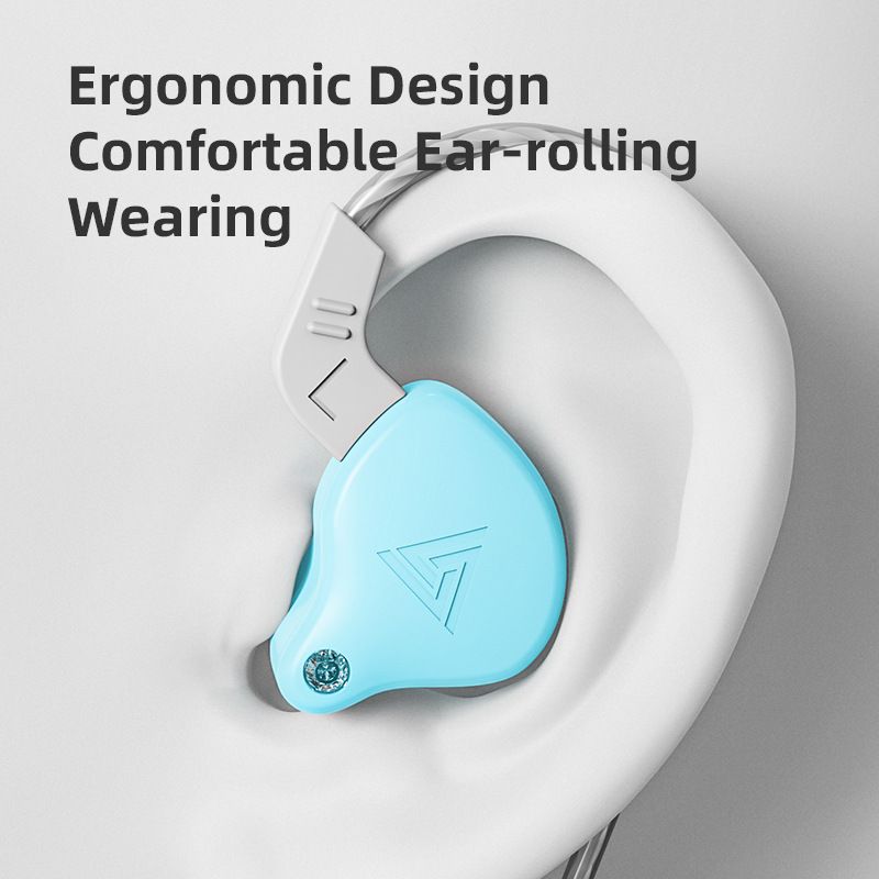 QKZ AK6 sports headphones in-ear wire-controlled mobile phone headphones with microphone bass QKZ Earphones Original Wired Earphone Line Control Wired Earbuds Sports Gaming Earphones headset with mic