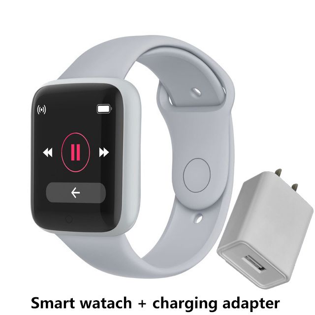 Fitness Sports Smart Watch Y68 Smart Wristbands Waterproof Pedometer Color Screen Walk Step Counter Men Women Watch Smart Bracelets Digital Watch Kids Smart Watch Sport Watches with Charging Adapter