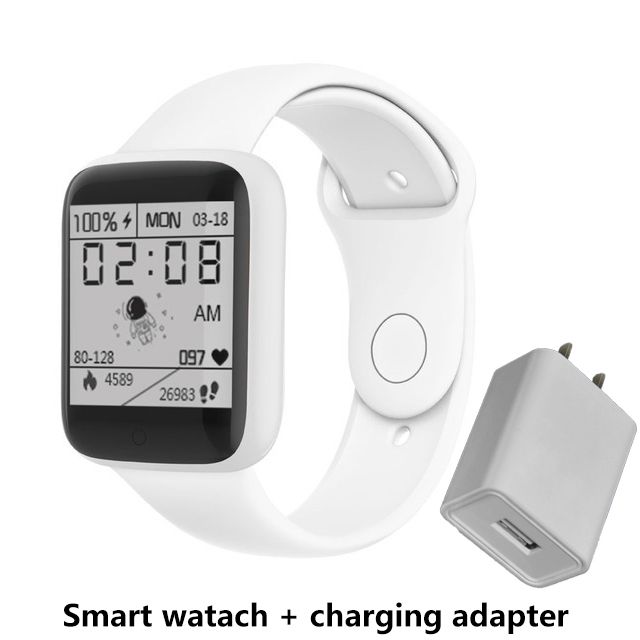 Fitness Sports Smart Watch Y68 Smart Wristbands Waterproof Pedometer Color Screen Walk Step Counter Men Women Watch Smart Bracelets Digital Watch Kids Smart Watch Sport Watches with Charging Adapter