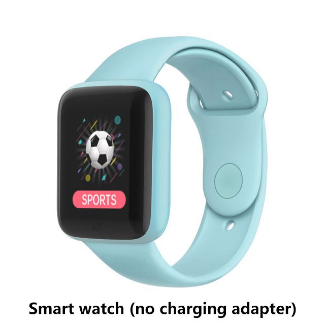 Fitness Sports Smart Watch Y68 Smart Wristbands Waterproof Pedometer Color Screen Walk Step Counter Men Women Watch Smart Bracelets Digital Watch Kids Smart Watch Sport Watches with Charging Adapter