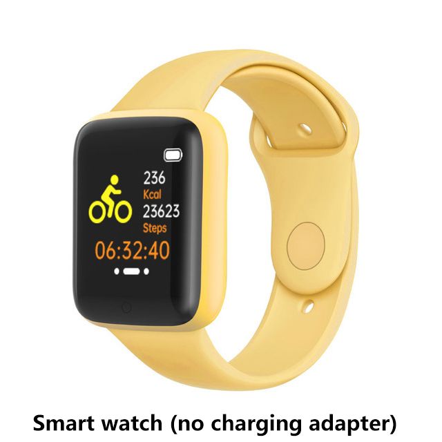 Fitness Sports Smart Watch Y68 Smart Wristbands Waterproof Pedometer Color Screen Walk Step Counter Men Women Watch Smart Bracelets Digital Watch Kids Smart Watch Sport Watches with Charging Adapter