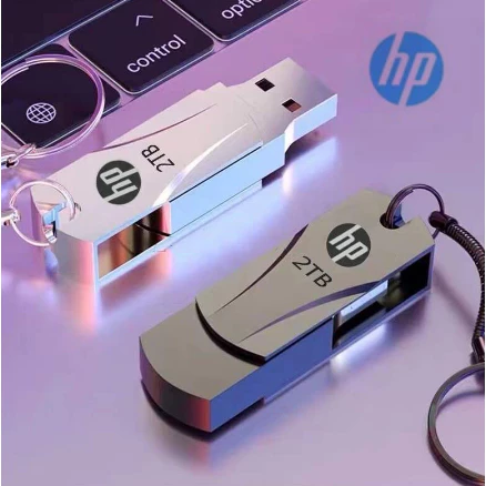 USB Flash Drive Metal Pendrive 2TB 1TB 128GB 64GB 32GB 16GB 8GB 4GB USB Flash Drive Memory Stick U Disk 2.0 HP Usb Flash Drives Storage Disk Flashdrive Pen Drive Flash Drive Type C OTG USB To Type C