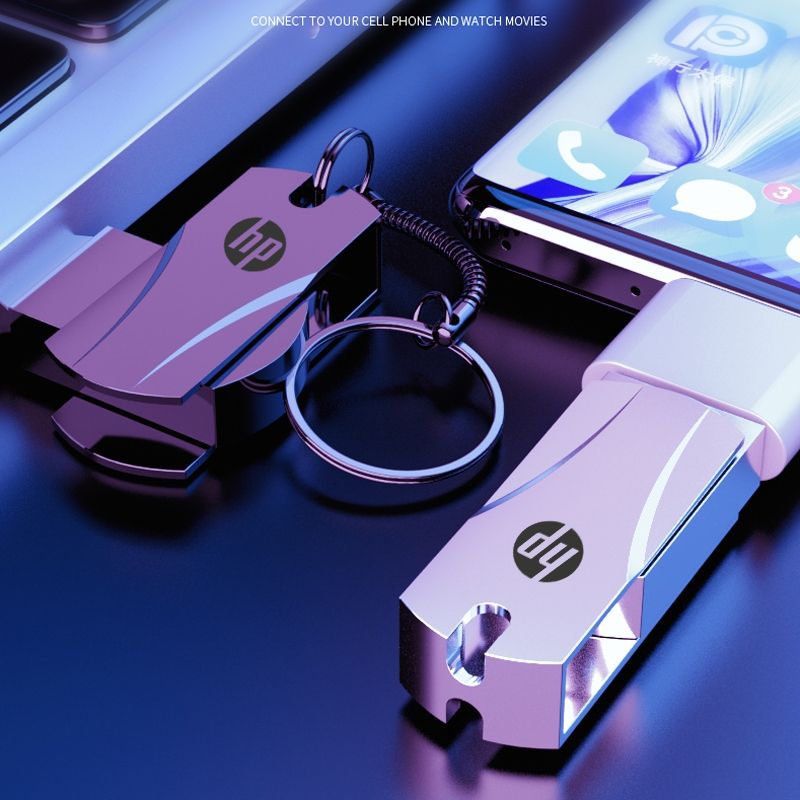 USB Flash Drive Metal Pendrive 2TB 1TB 128GB 64GB 32GB 16GB 8GB 4GB USB Flash Drive Memory Stick U Disk 2.0 HP Usb Flash Drives Storage Disk Flashdrive Pen Drive Flash Drive Type C OTG USB To Type C