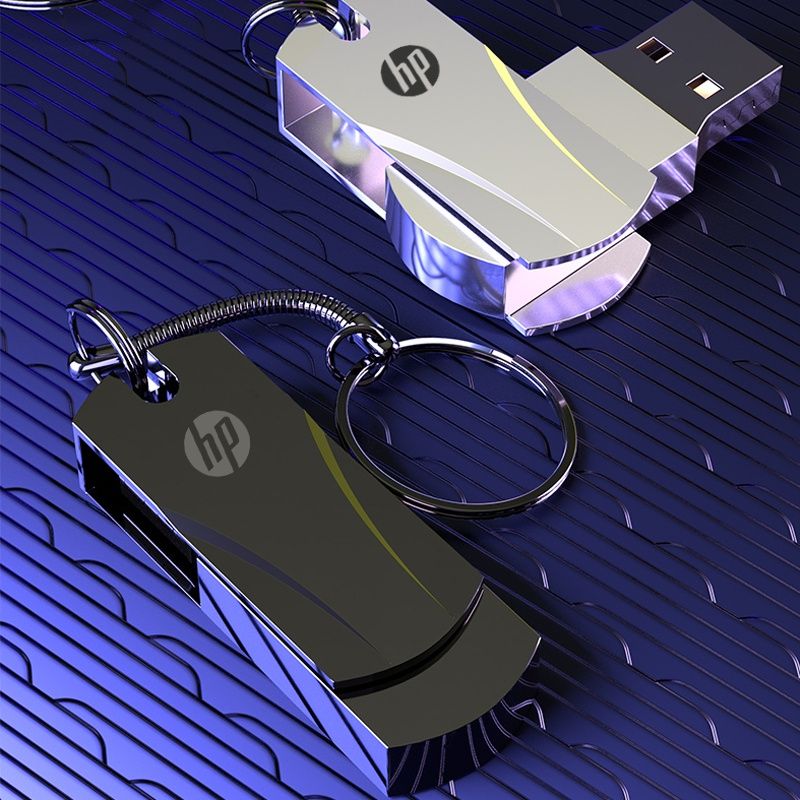USB Flash Drive Metal Pendrive 2TB 1TB 128GB 64GB 32GB 16GB 8GB 4GB USB Flash Drive Memory Stick U Disk 2.0 HP Usb Flash Drives Storage Disk Flashdrive Pen Drive Flash Drive Type C OTG USB To Type C