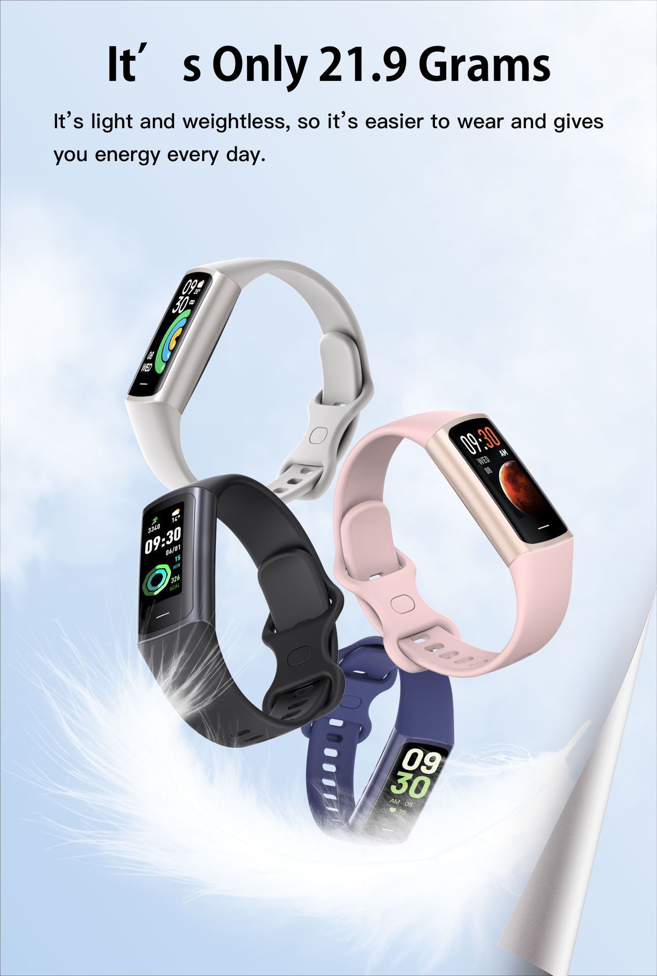 Women Smart Watch C68L Blood Oxygen Heart Rate Blood Pressure Meter Step Smart Bracelet Phone Reminder Ladies Watch Women's Sport Watch Smart Bracelet Waterproof Woman Wrist Watch Bluetooth Smartwatch
