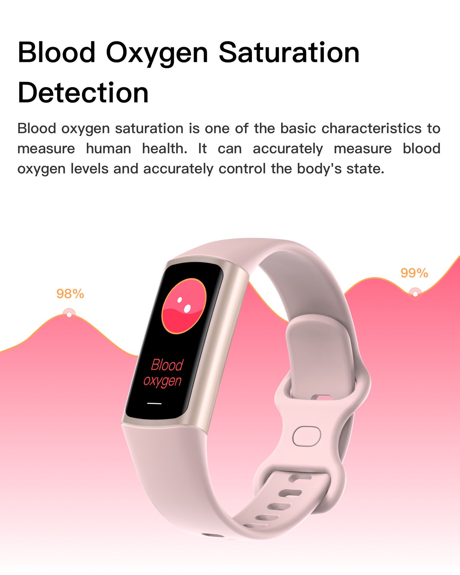 Women Smart Watch C68L Blood Oxygen Heart Rate Blood Pressure Meter Step Smart Bracelet Phone Reminder Ladies Watch Women's Sport Watch Smart Bracelet Waterproof Woman Wrist Watch Bluetooth Smartwatch