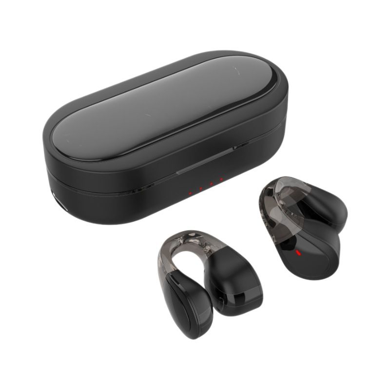 Aloking clip earbuds Wireless Bluetooth Earphones TWS Clip On Ear Wireless Earbuds Bluetooth Headset Bone Conduction Earphone clip earpods BT headphones With Mic Wireless Earphones for android iphone