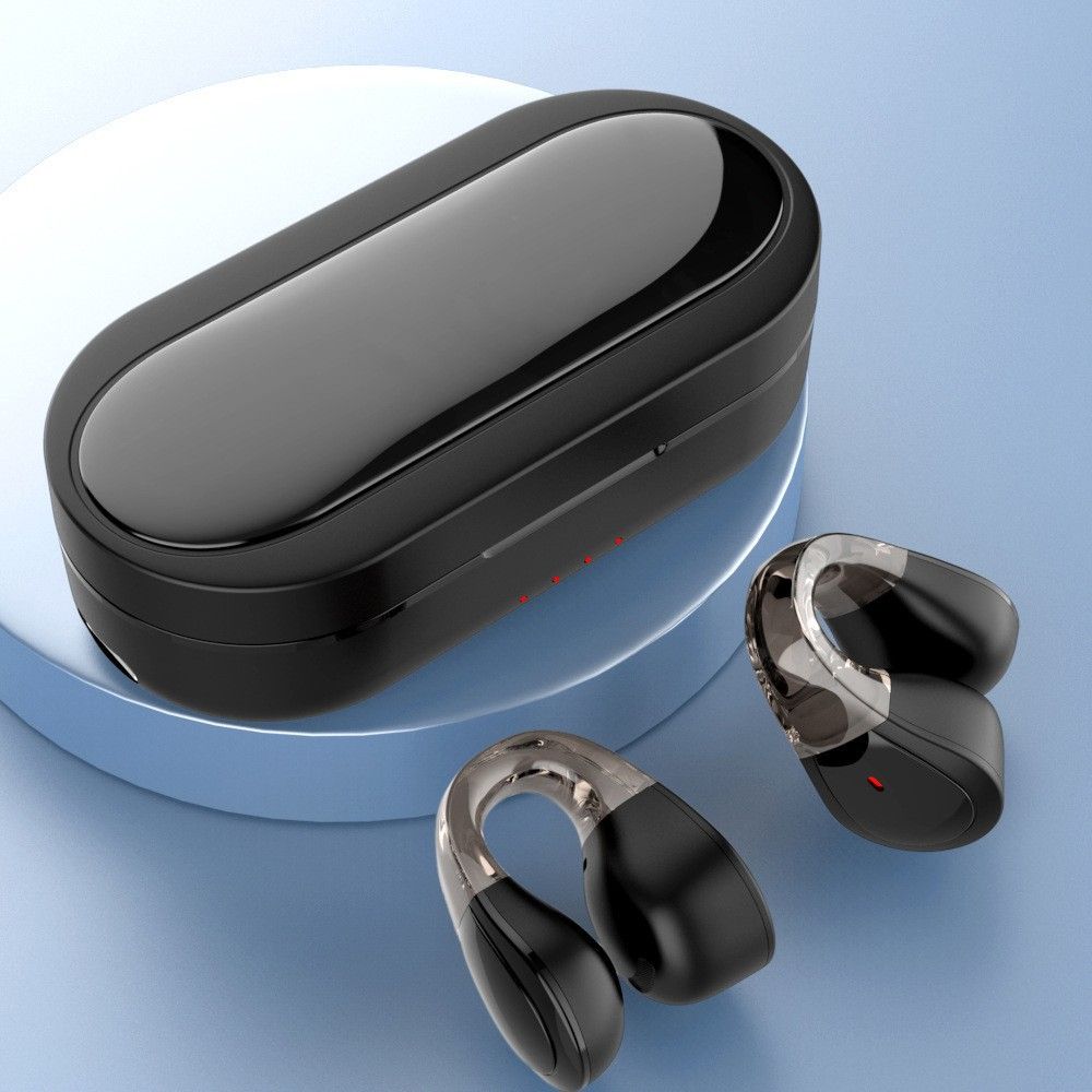 Aloking clip earbuds Wireless Bluetooth Earphones TWS Clip On Ear Wireless Earbuds Bluetooth Headset Bone Conduction Earphone clip earpods BT headphones With Mic Wireless Earphones for android iphone
