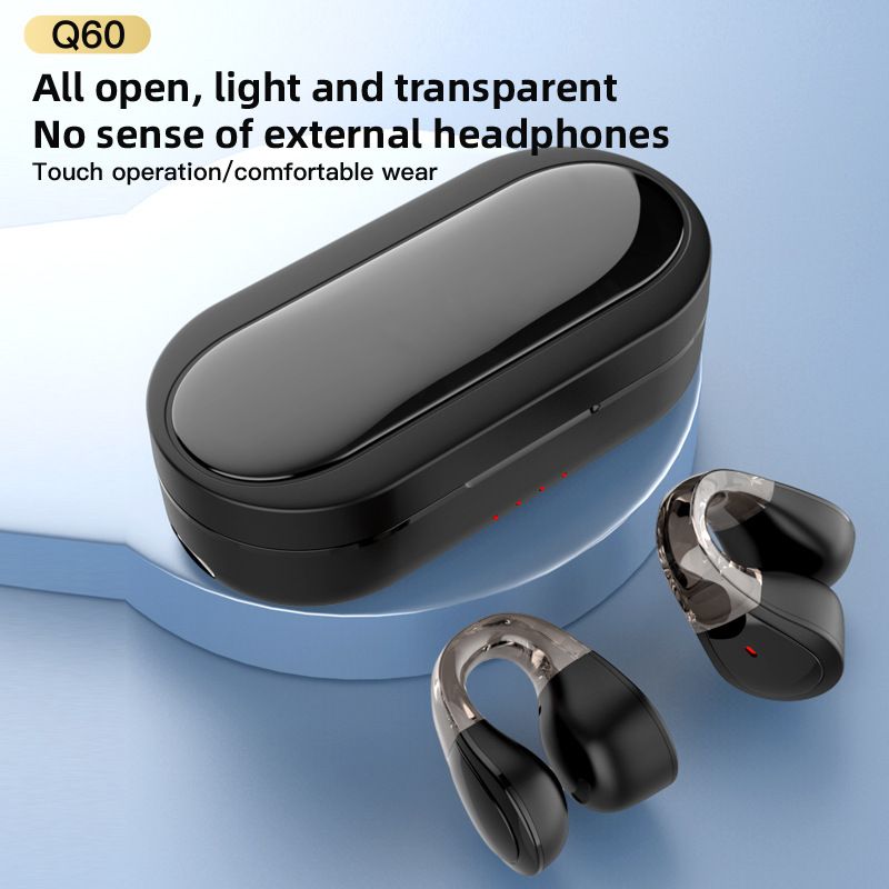 Aloking clip earbuds Wireless Bluetooth Earphones TWS Clip On Ear Wireless Earbuds Bluetooth Headset Bone Conduction Earphone clip earpods BT headphones With Mic Wireless Earphones for android iphone