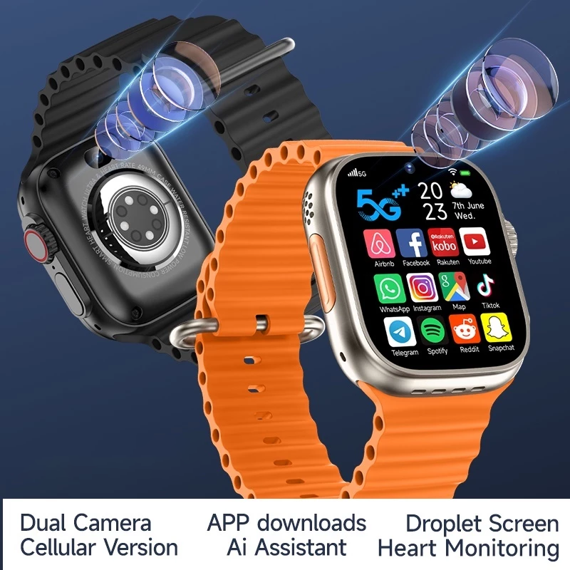 Aloking T83 pro smart watch with sim slot 2G 3G 4G Smart Watch With Camera Smart Phone Video Call Card Fitness Tracker Android Smartwatch For Men Smart Watch For Women Sports Smartwatch Men Watches