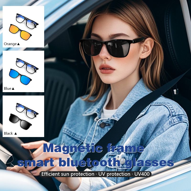 UV400 sunglasses Anti-UV Polarized lens Smart Bluetooth Glasses Women Sunglasses Men Sunglasses waterproof smart glasses for men smart sunglasses for women Sports cycling Bluetooth Glasses For Men
