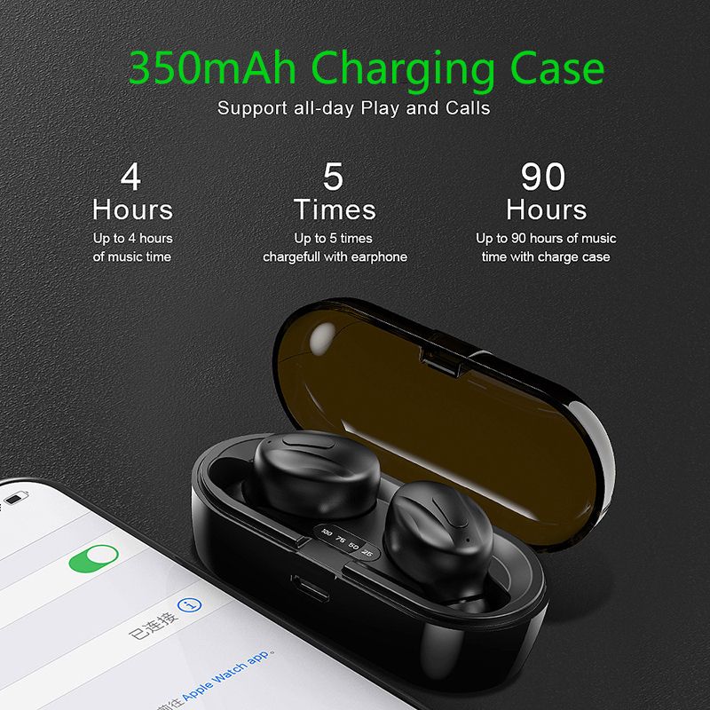 Aloking Tws Bluetooth 5.0 Wireless Headphone Stereo Sports Microphone with Smart Charging Box XG13 Bluetooth Wireless Earbuds Bluetooth Earpods Hifi Sound Low Latency Noise Reduction Bluetooth Earbuds