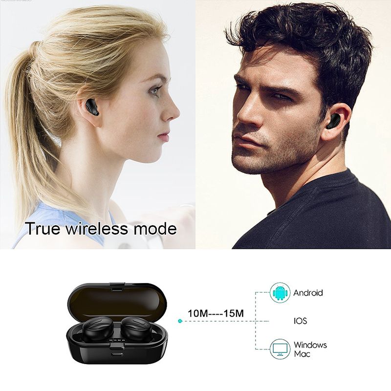 Aloking Tws Bluetooth 5.0 Wireless Headphone Stereo Sports Microphone with Smart Charging Box XG13 Bluetooth Wireless Earbuds Bluetooth Earpods Hifi Sound Low Latency Noise Reduction Bluetooth Earbuds