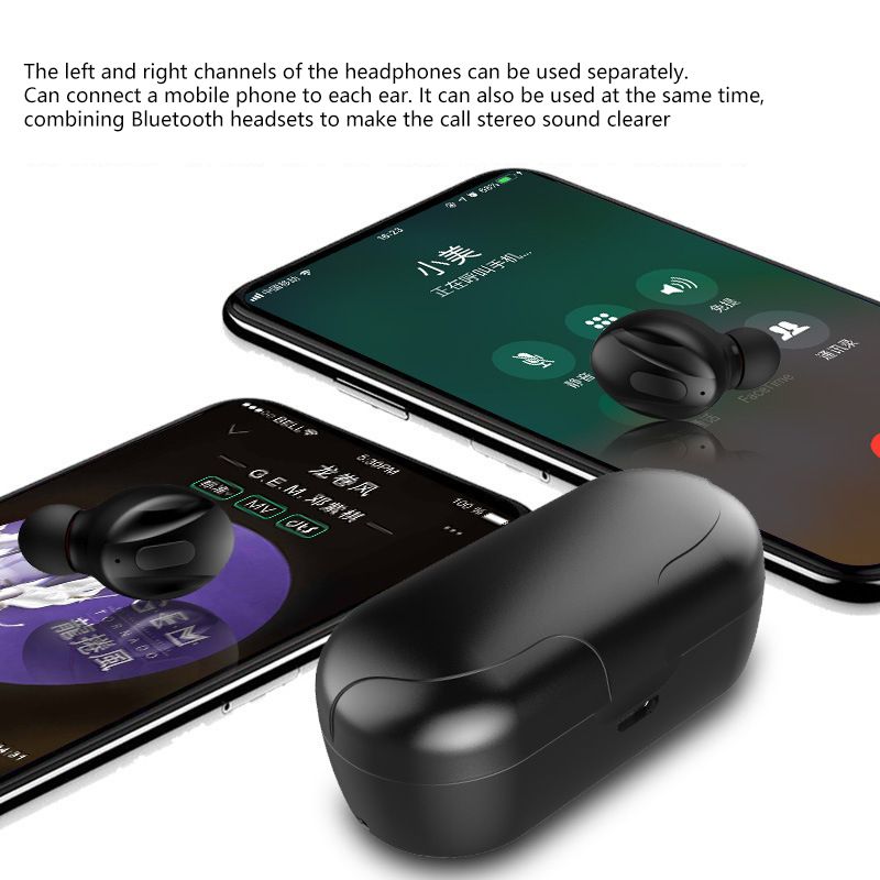 Aloking Tws Bluetooth 5.0 Wireless Headphone Stereo Sports Microphone with Smart Charging Box XG13 Bluetooth Wireless Earbuds Bluetooth Earpods Hifi Sound Low Latency Noise Reduction Bluetooth Earbuds