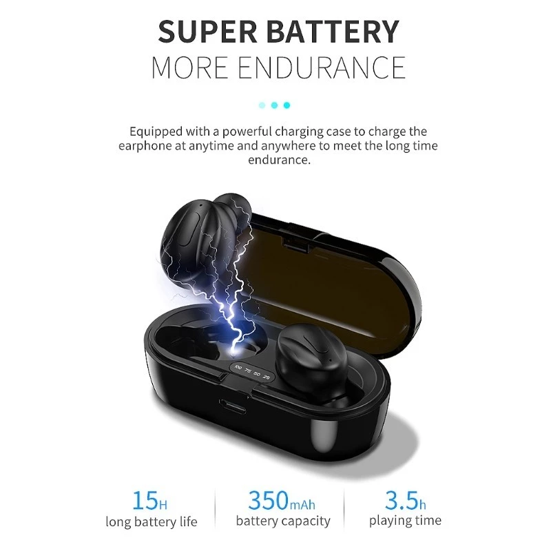 Aloking Tws Bluetooth 5.0 Wireless Headphone Stereo Sports Microphone with Smart Charging Box XG13 Bluetooth Wireless Earbuds Bluetooth Earpods Hifi Sound Low Latency Noise Reduction Bluetooth Earbuds