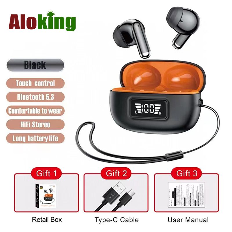 Aloking TWS Bluetooth Wireless Earphones ENC Noise Reduction Sport Waterproof Bluetooth Earphone For Android ios Super Bass Earbuds gaming earphones wireless earbuds Bluetooth earpods for android