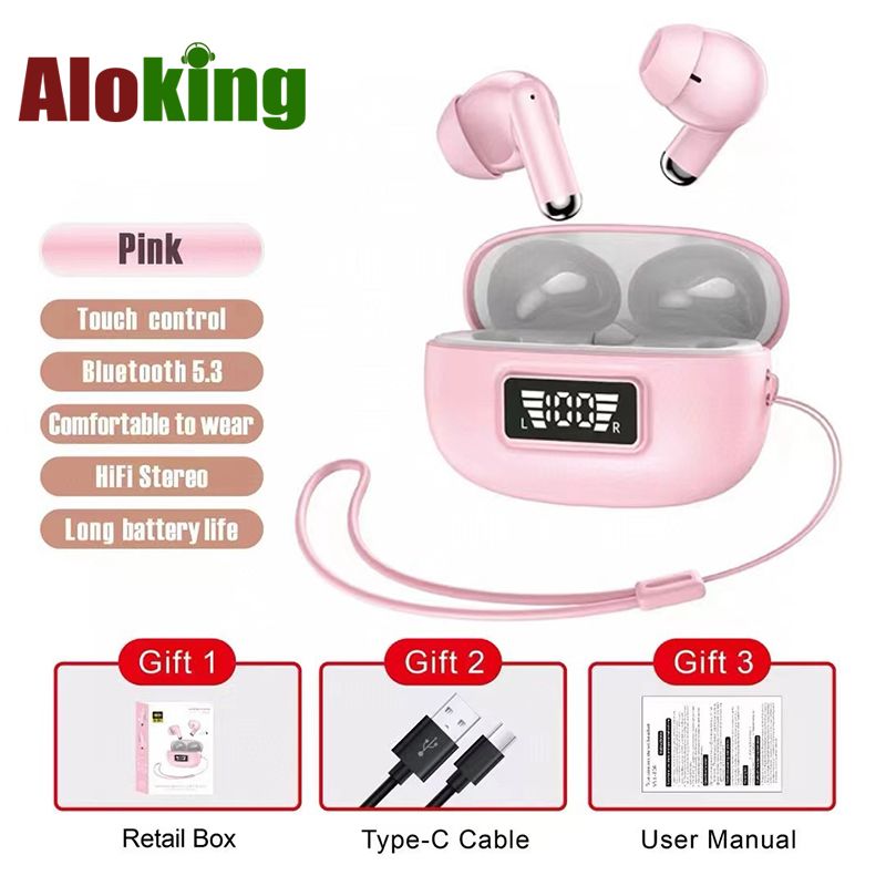 Aloking TWS Bluetooth Wireless Earphones ENC Noise Reduction Sport Waterproof Bluetooth Earphone For Android ios Super Bass Earbuds gaming earphones wireless earbuds Bluetooth earpods for android