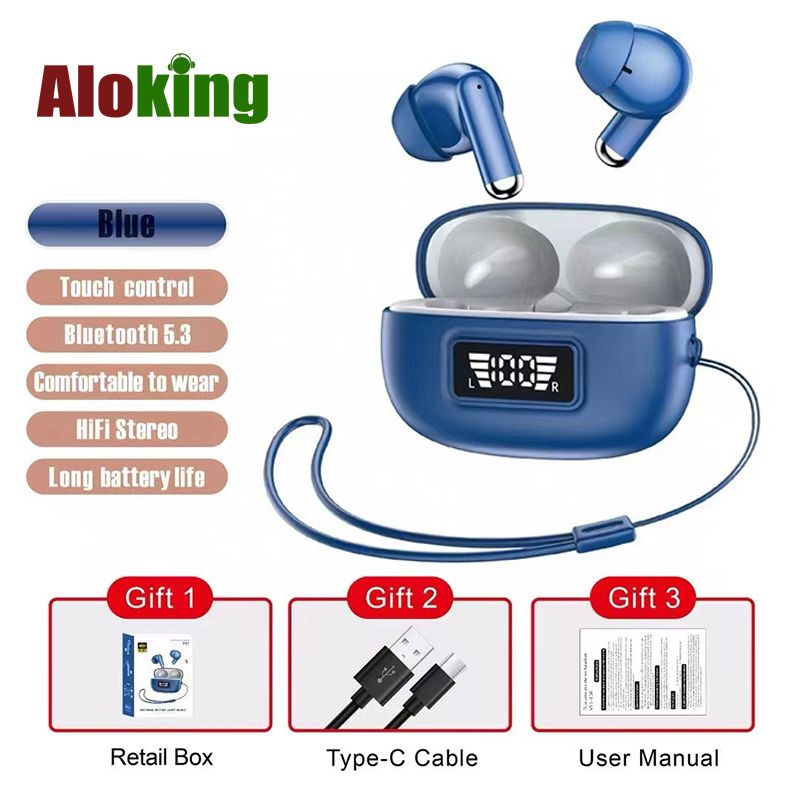 Aloking TWS Bluetooth Wireless Earphones ENC Noise Reduction Sport Waterproof Bluetooth Earphone For Android ios Super Bass Earbuds gaming earphones wireless earbuds Bluetooth earpods for android