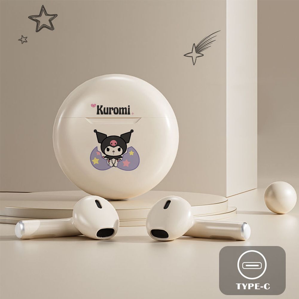 Aloking Pro6 TWS Bluetooth Earbuds Wireless Bluetooth Earphone Touch Control 9d Stereo Headset Build-in MIC earphones bluetooth original Cartoon pattern Cute Wireless Earphone Gaming Earbuds Airpods