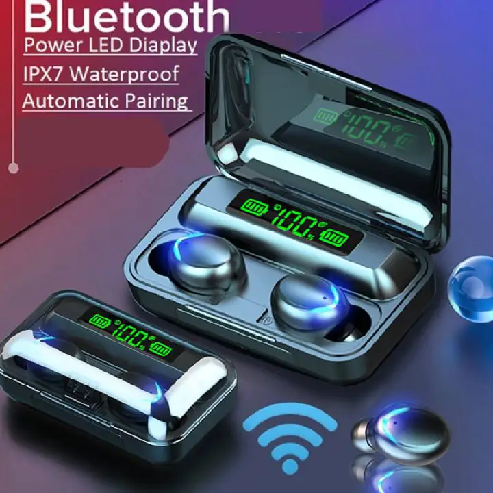 Aloking Bluetooth Earphones In-Ear TWS Earphone Bluetooth Wireless Headphone Earpods For Android Waterproof Wireless Earbuds Headset With Mic 9D HIFI noise Canceling Bluetooth headset gaming Earpods