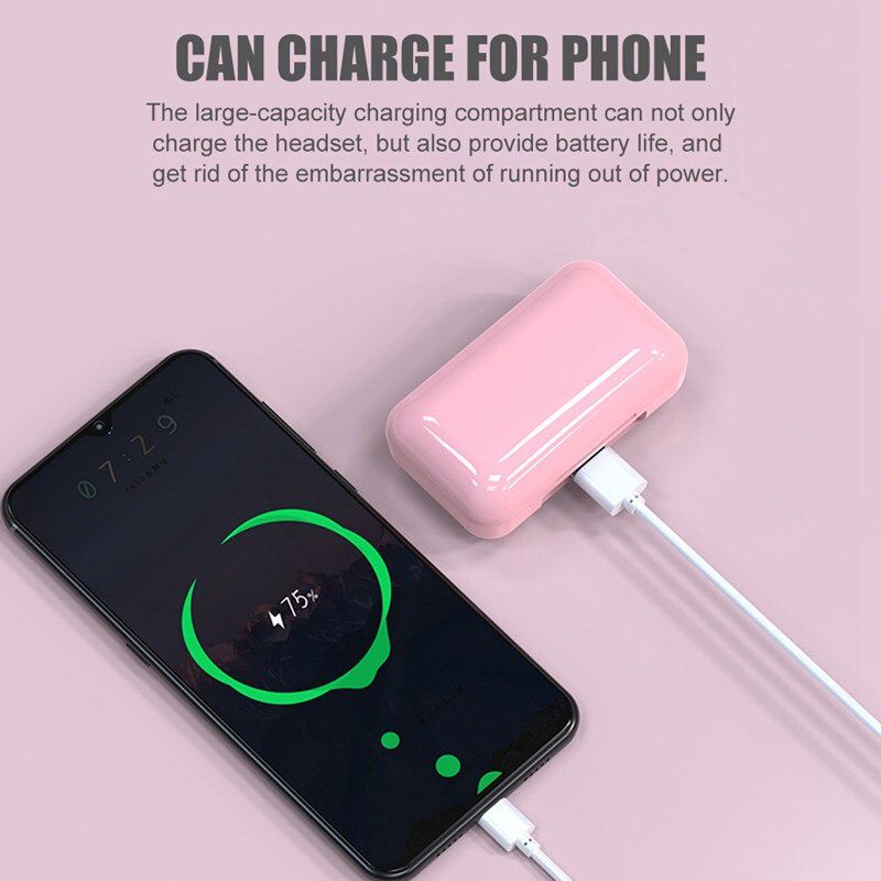 Aloking Bluetooth Earphones In-Ear TWS Earphone Bluetooth Wireless Headphone Earpods For Android Waterproof Wireless Earbuds Headset With Mic 9D HIFI noise Canceling Bluetooth headset gaming Earpods